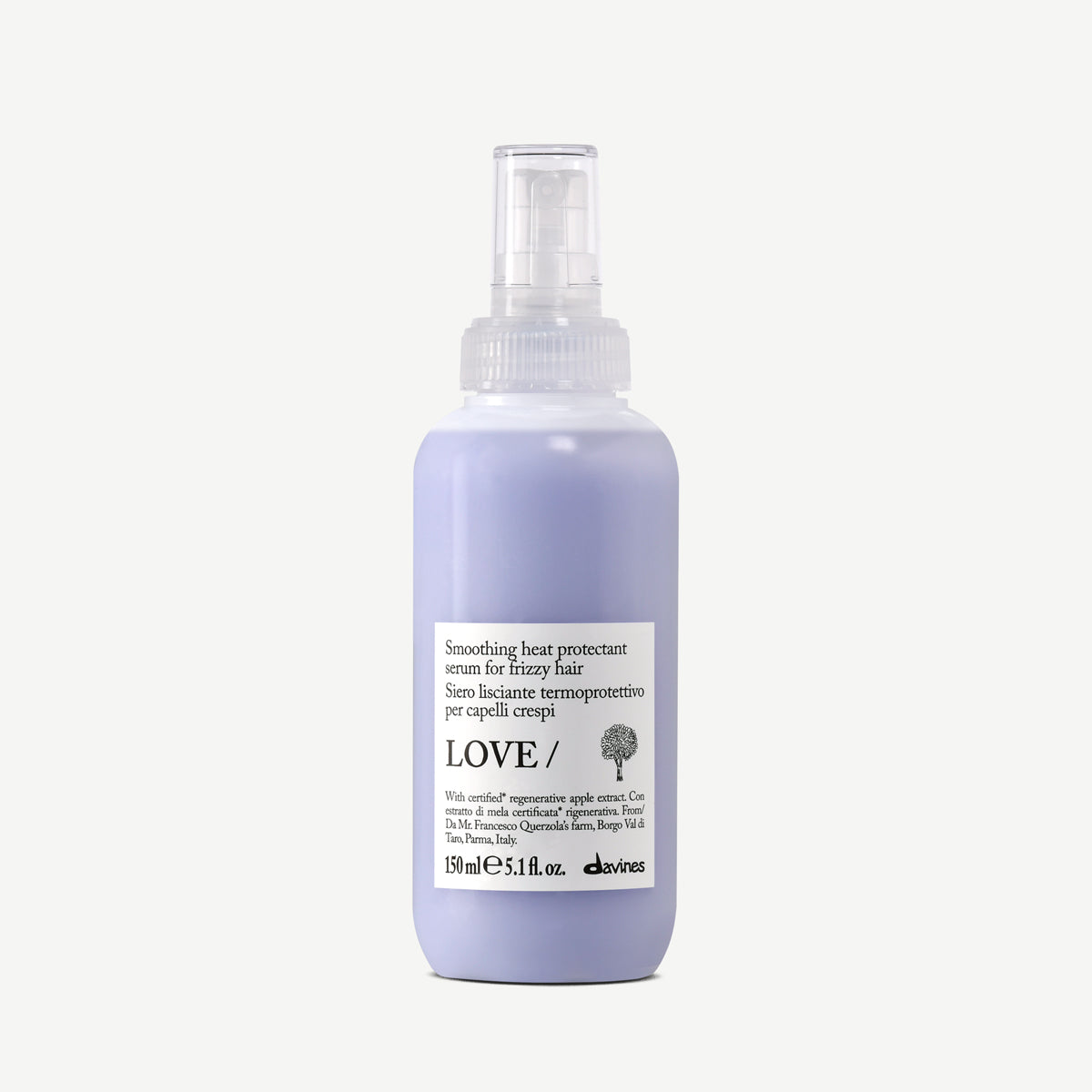Davines Nederland LOVE SMOOTHING Serum - Gladmakend hittebeschermend serum voor pluizig haar.