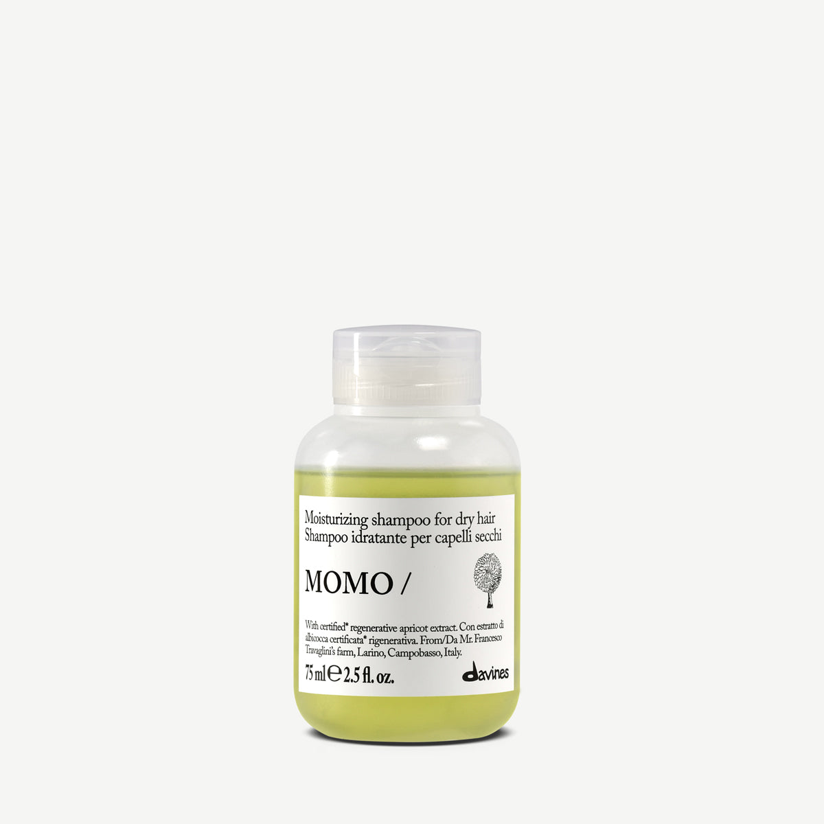 Davines Nederland MOMO Shampoo - Hydraterende shampoo voor droog haar.