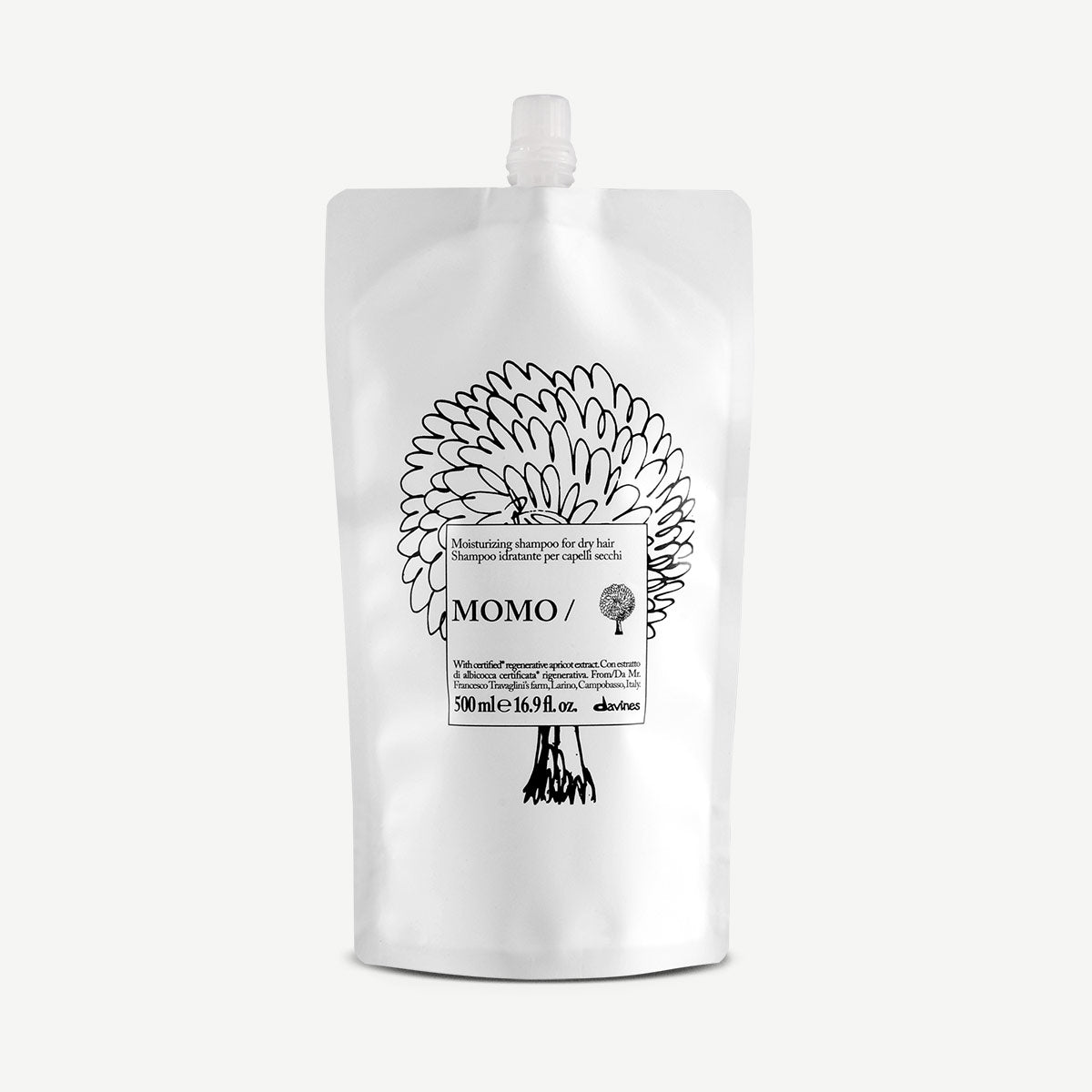 Davines Nederland MOMO Shampoo - Hydraterende shampoo voor droog haar.