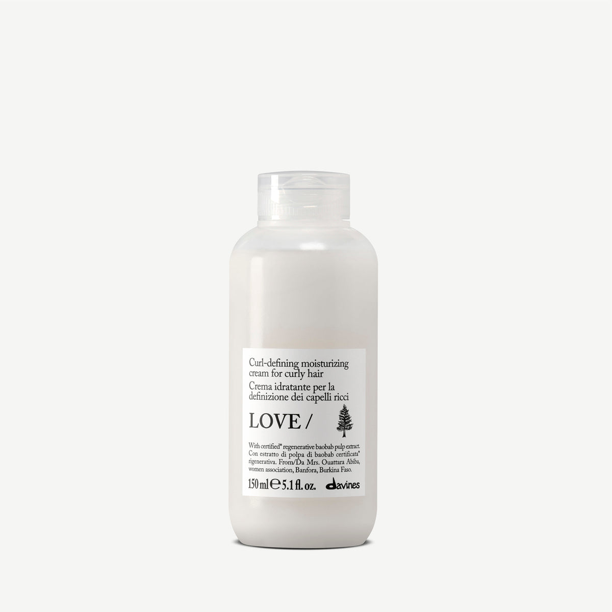 Davines Nederland LOVE CURL Cream - Hydraterende crème voor krullend haar die krullen definieert.