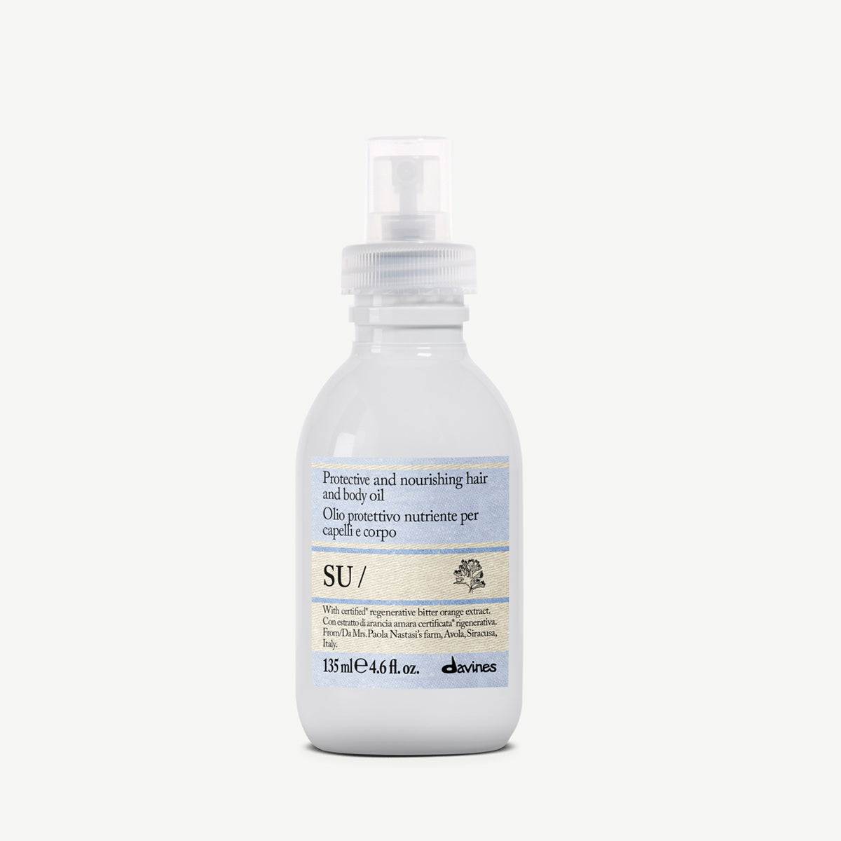 Davines Nederland SU Hair & Body Oil - Beschermende en voedende haar- en lichaamsolie.