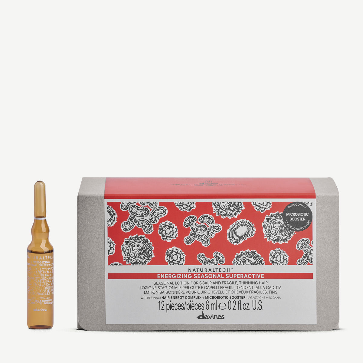 Davines Nederland ENERGIZING Seasonal Superactive - Seizoensgebonden behandeling voor de hoofdhuid en kwetsbaar, dunner wordend haar.