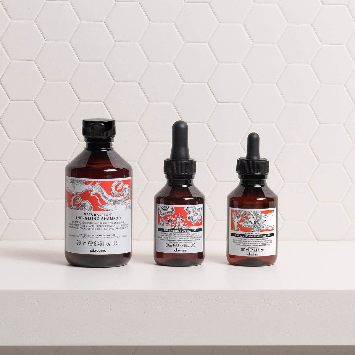 Davines Nederland ENERGIZING OVERNIGHT SERUM - Overnight leave-in serum voor hoofdhuid en haar.