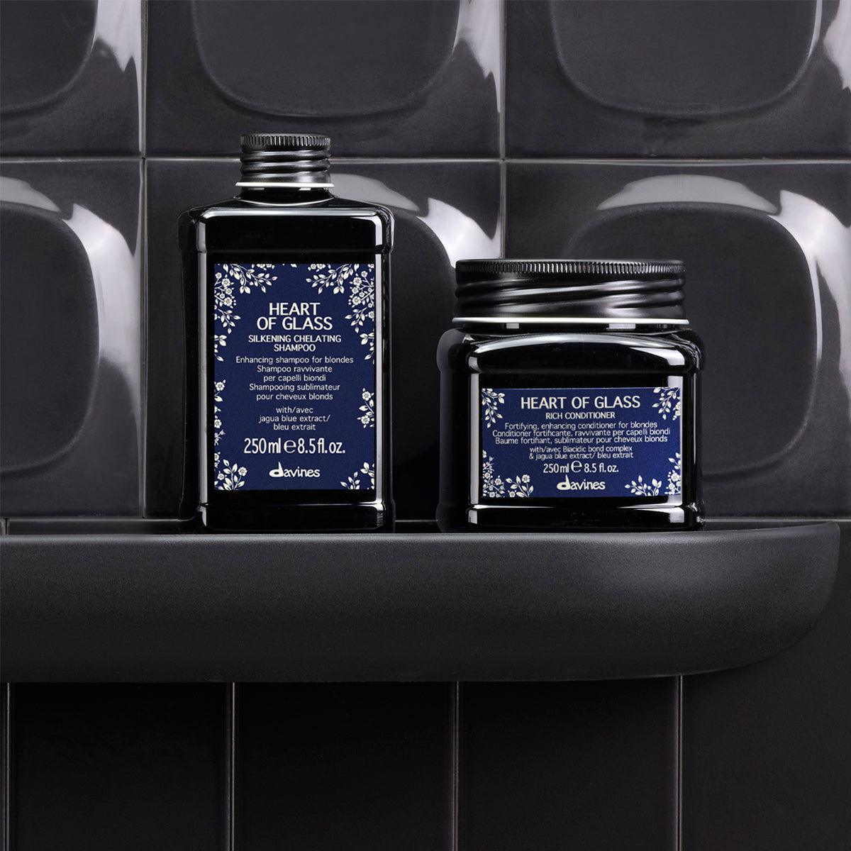 Davines Nederland HEART OF GLASS Rich Conditioner - Versterkende conditioner voor natuurlijk of cosmetisch blond haar.