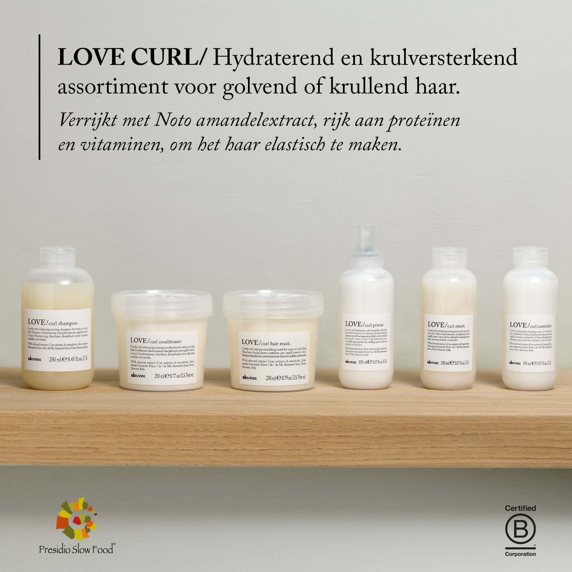 Davines Nederland LOVE CURL Revitalizer - Revitaliserende behandeling voor meer elasticiteit, voor golvend en krullend haar.