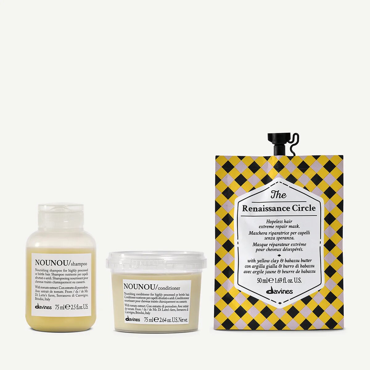 Trial set beschadigd haar 1  3 pz.Davines