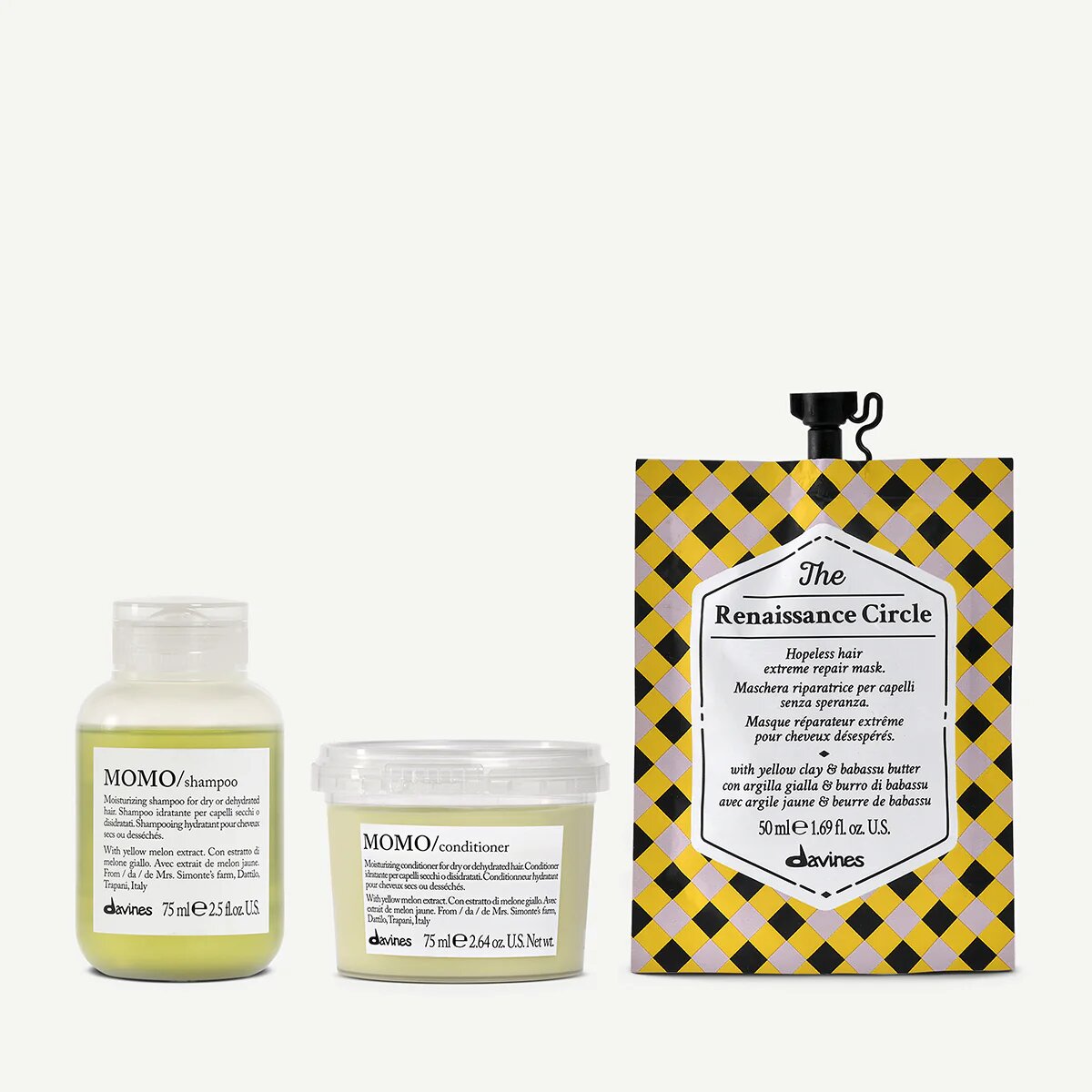 Trial set droog haar 1  3 pz.Davines