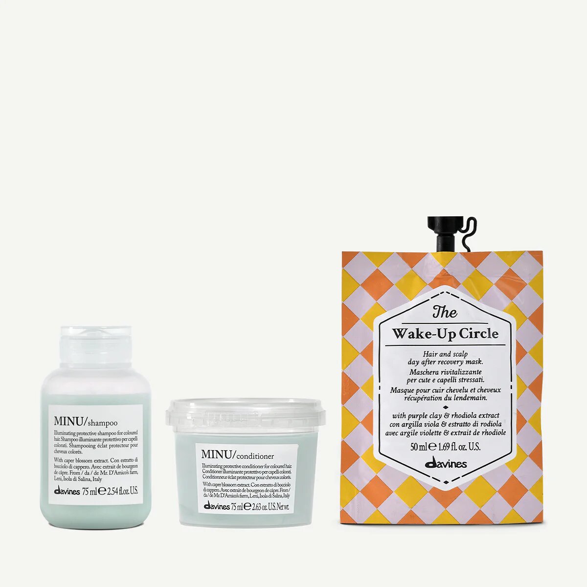 Trial set gekleurd haar 1  3 pz.Davines