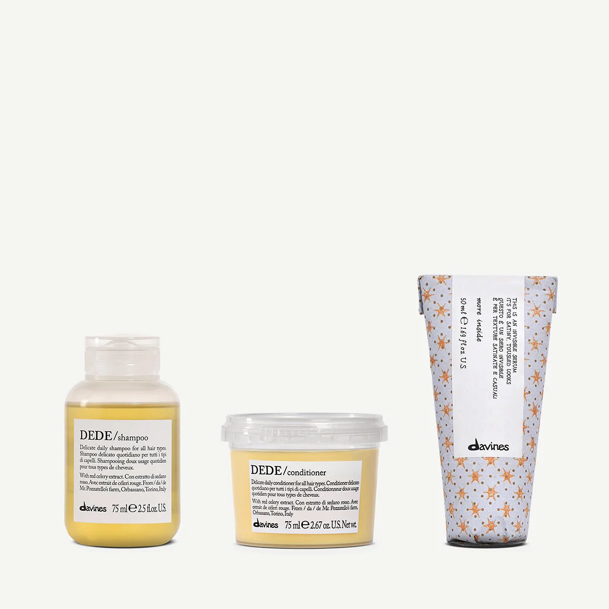 Trial set kort haar 1  3 pz.Davines