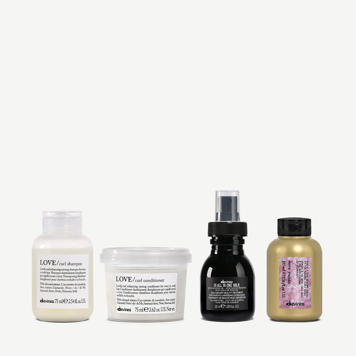 De krullen essentials set voor onderweg 1  4 pz.Davines
