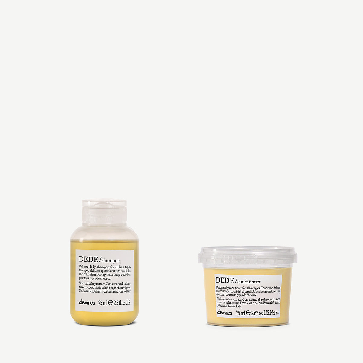 DEDE Shampoo & Conditioner reisset 1  2 pz.Davines