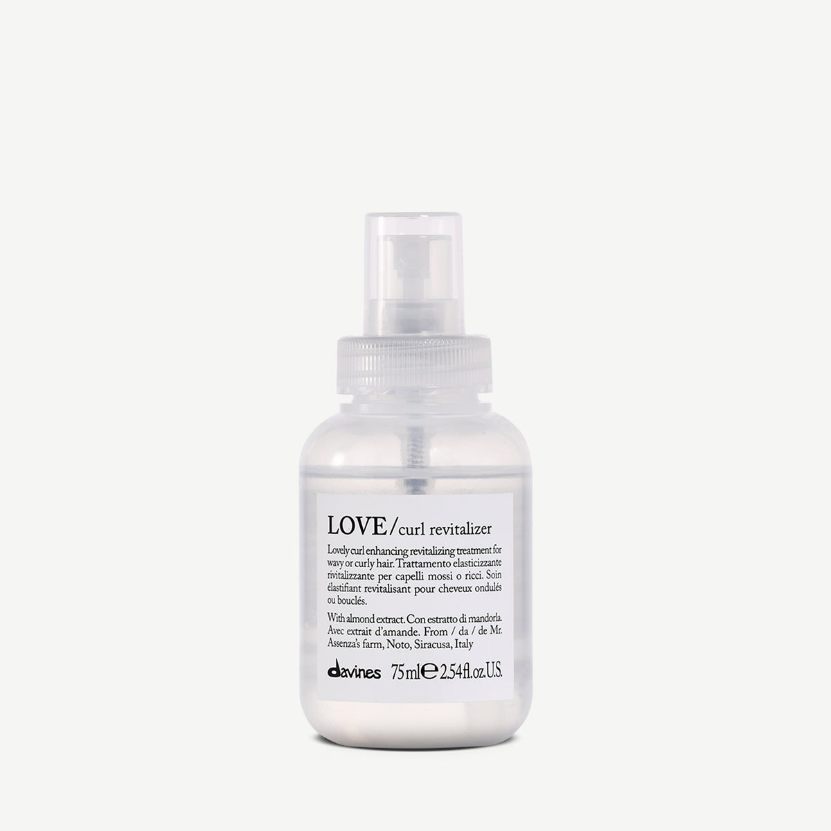 Davines Nederland LOVE CURL Revitalizer - Revitaliserende behandeling voor meer elasticiteit, voor golvend en krullend haar.