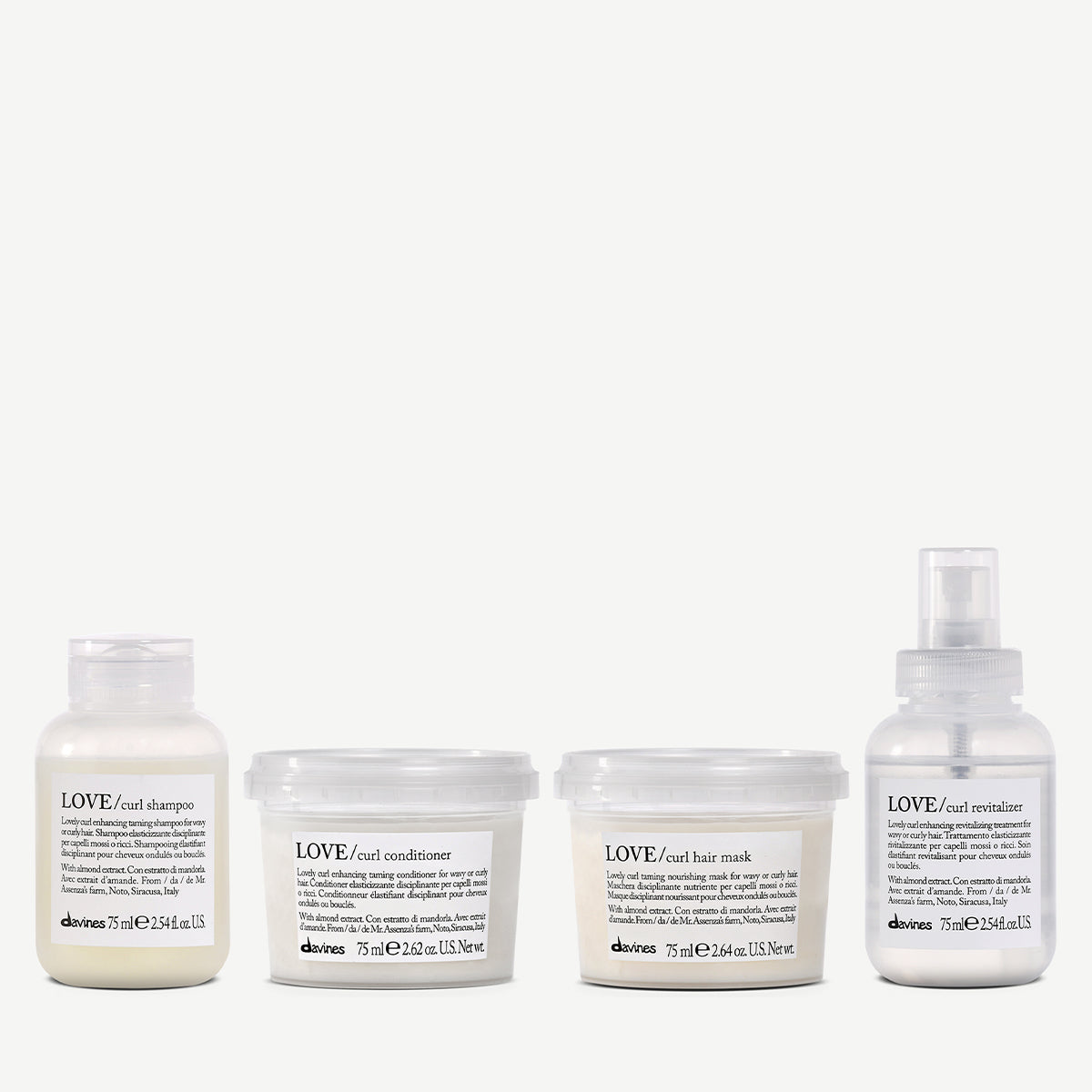 LOVE Curl travel sizes 1  5 pz.Davines