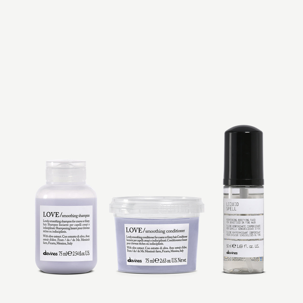 LOVE Smoothing & Liquid Spell reisset 1  0 pz.Davines