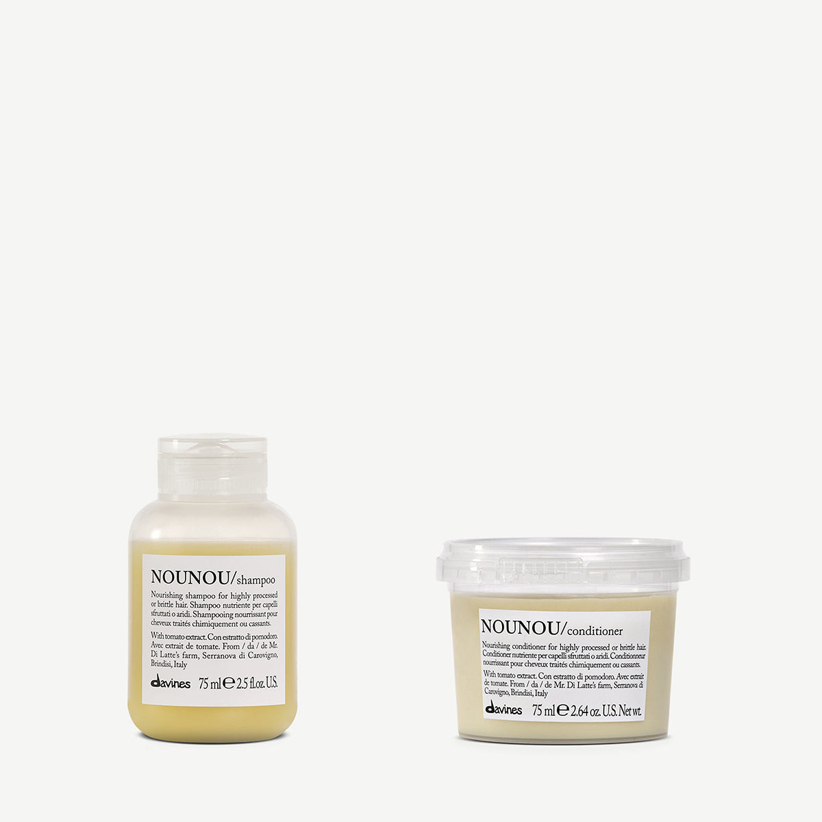 NOUNOU Shampoo & Conditioner travel set 1  0 pz.Davines