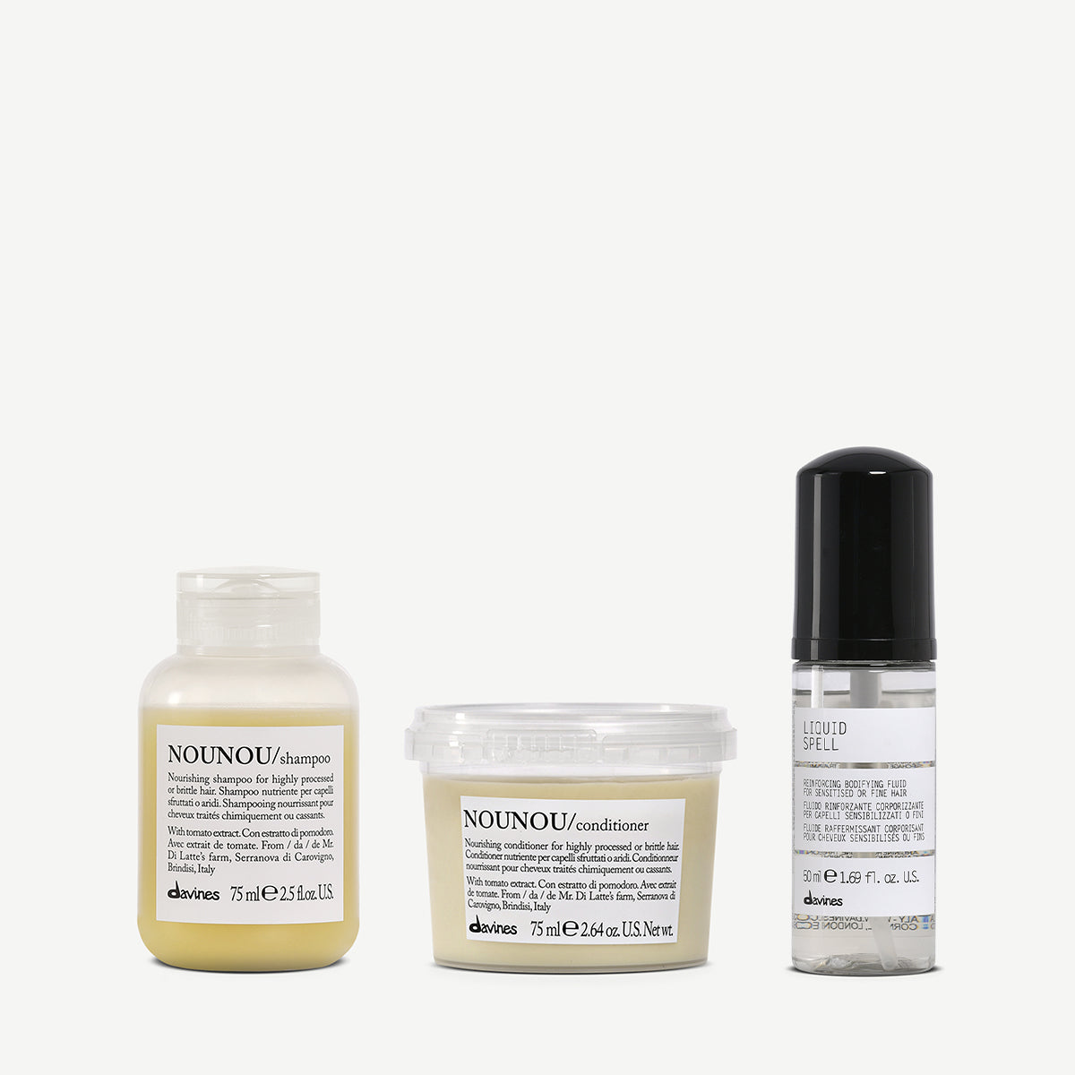 NOUNOU & Liquid Spell travel set 1  0 pz.Davines