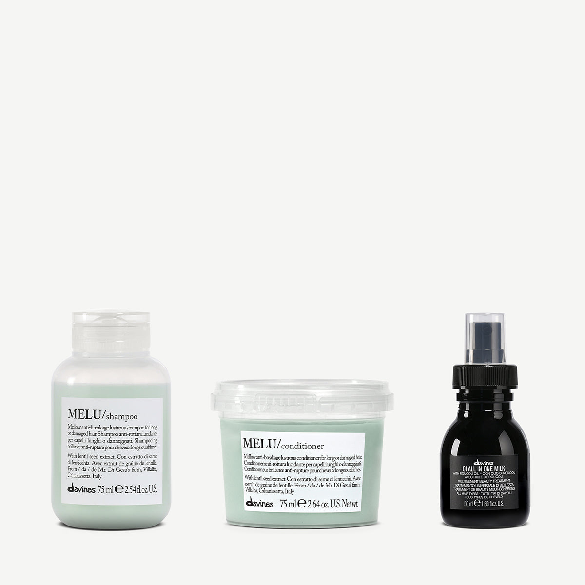 MELU & OI travel set 1  3 pz.Davines