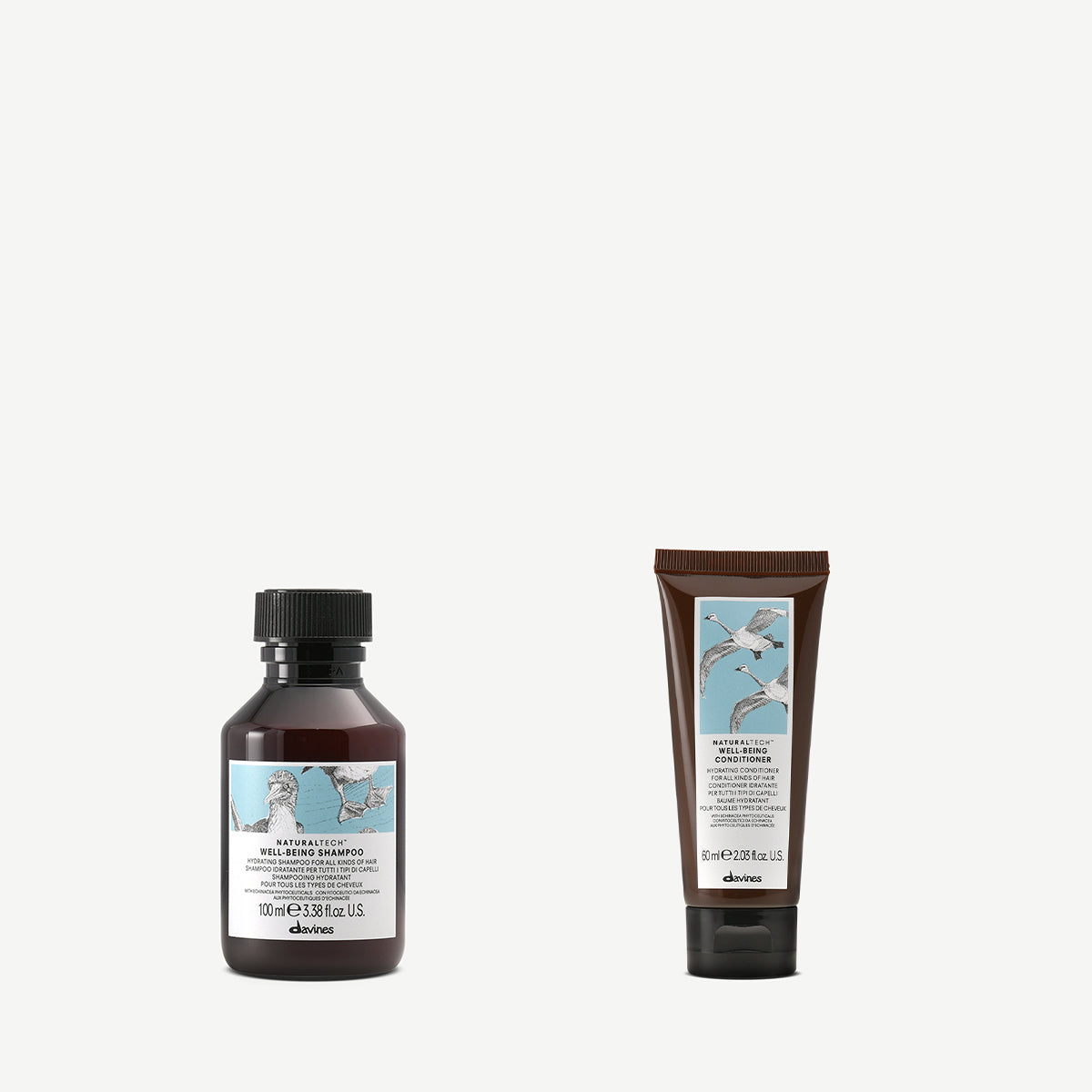 Wellbeing Shampoo & Conditioner reisset 1  2 pz.Davines