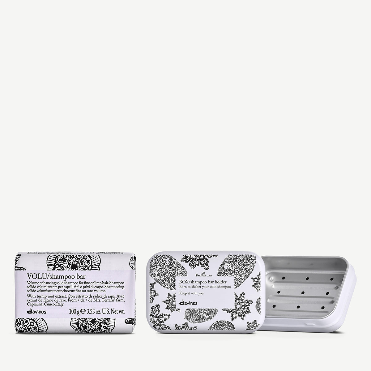 VOLU Shampoo Bar en Case set 1 0 pz.Davines