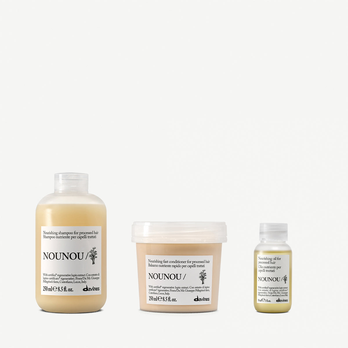 NOUNOU set voor fijn/medium haar 1  1 kitDavines
