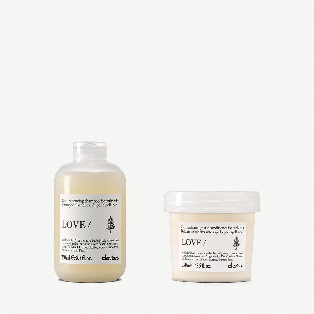 【Davines】ヘアケア2点セット LOVE CURL Shampoo & Conditioner set