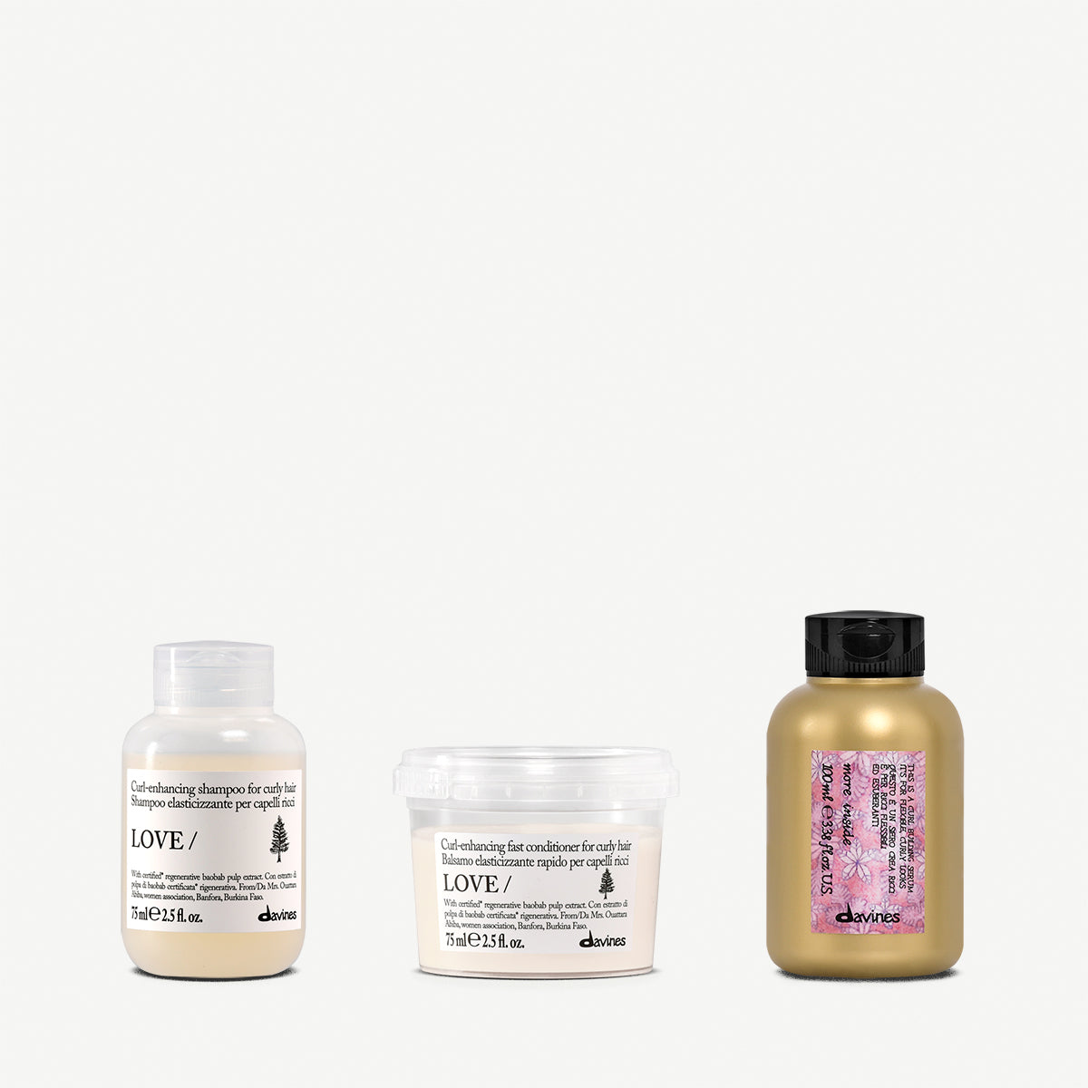 Krullen travel trio set 1  1 kitDavines
