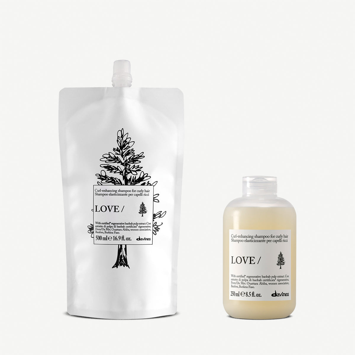 LOVE Curl shampoo refill duo 1  1 kitDavines
