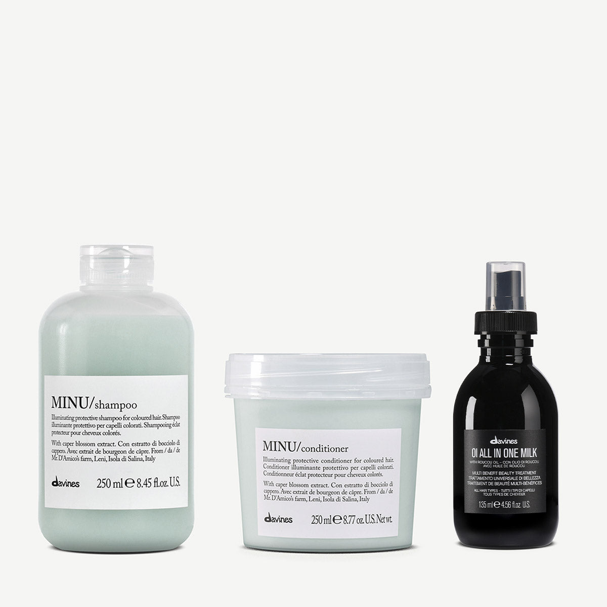 Zijdezachte kleur set 1  Davines
