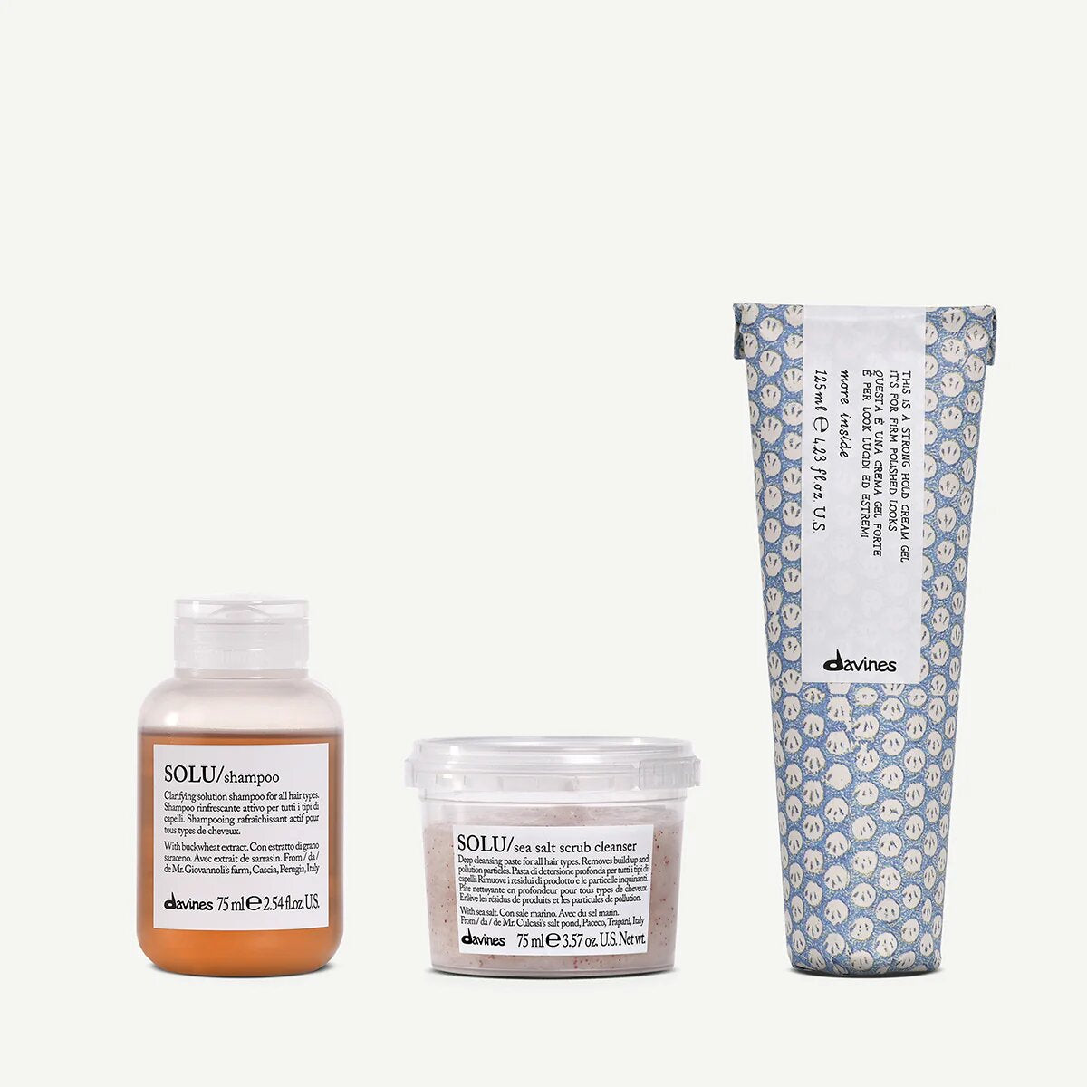 Trial set mannen 1  3 pz.Davines
