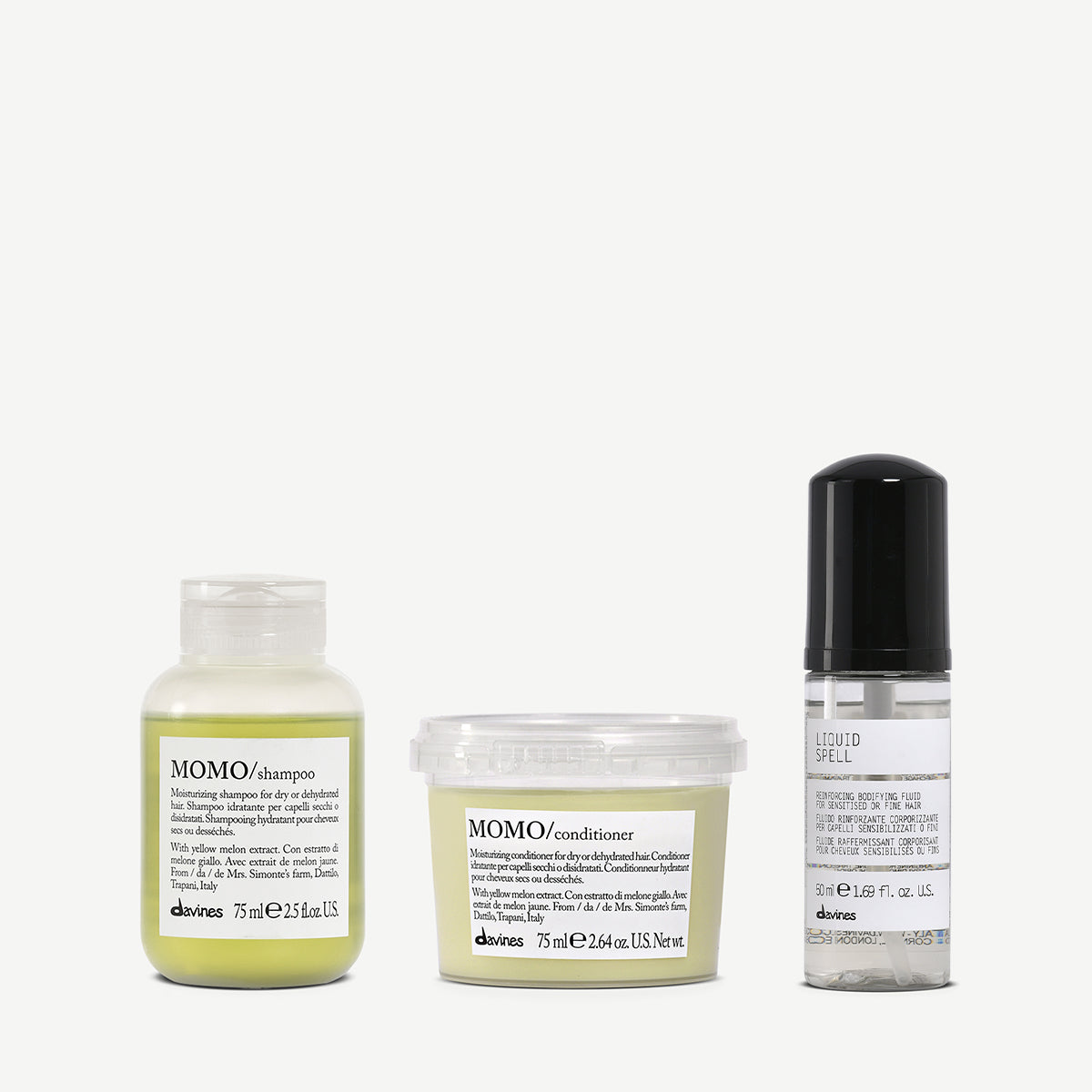 MOMO &amp; Liquid Spell travel set 1  Davines
