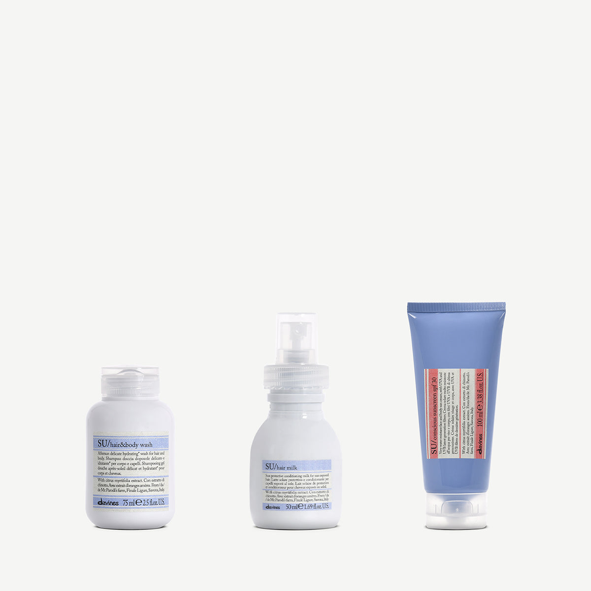 SU travel deluxe set 1  4 pz.Davines
