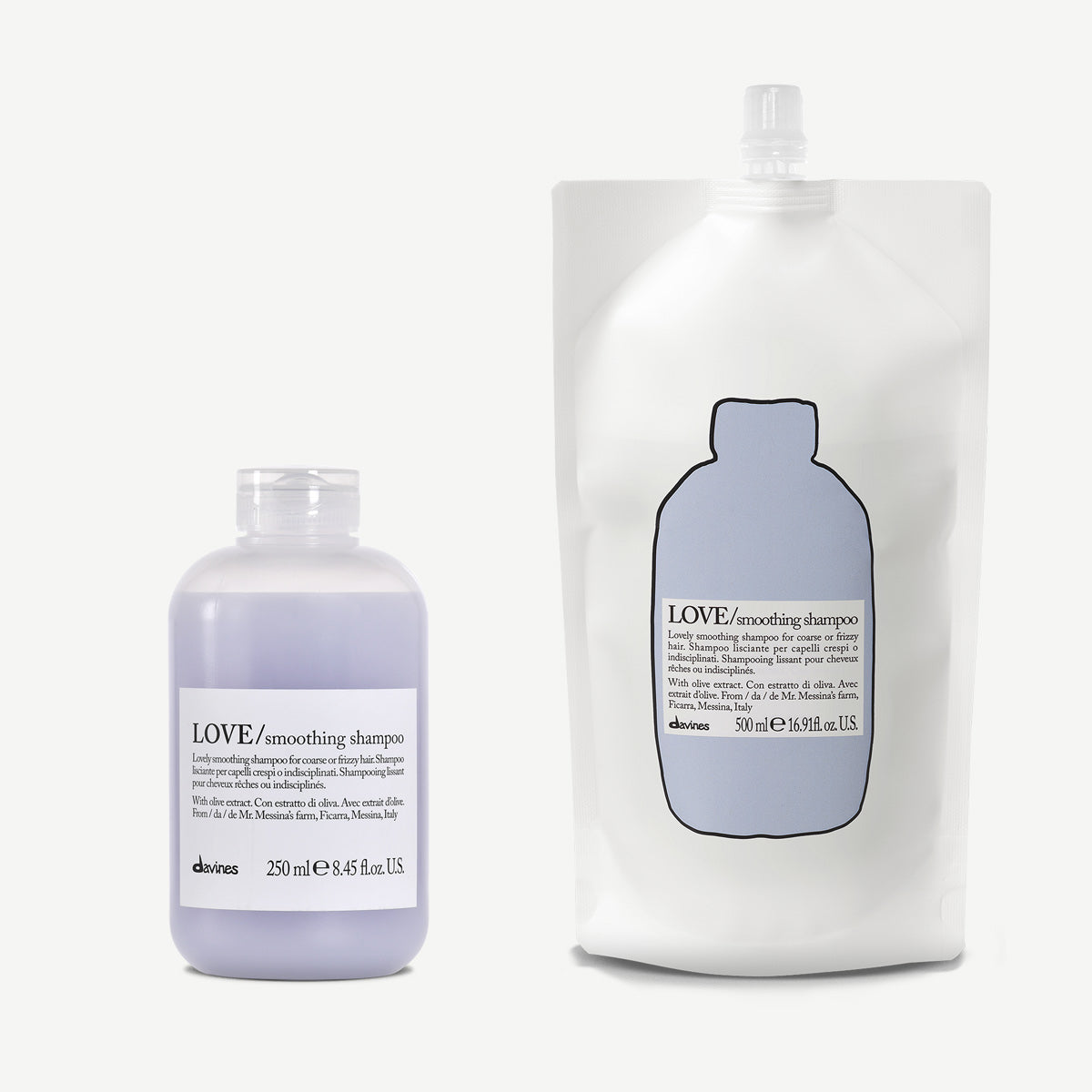 LOVE Smoothing shampoo refill duo 1  2 pz.Davines
